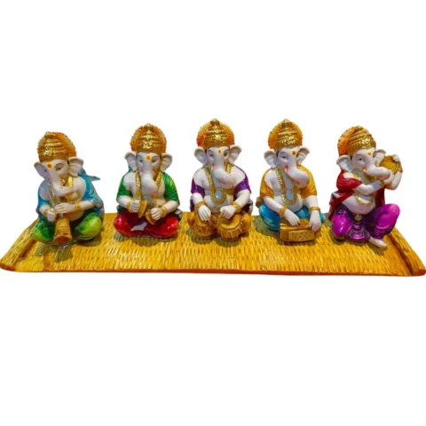 Ganesh Playing Musical Instruments Doll
